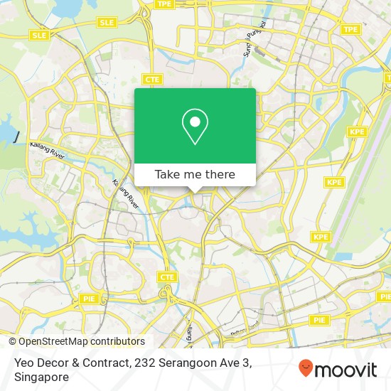 Yeo Decor & Contract, 232 Serangoon Ave 3地图