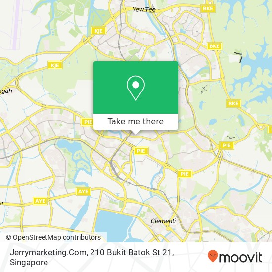 Jerrymarketing.Com, 210 Bukit Batok St 21 map