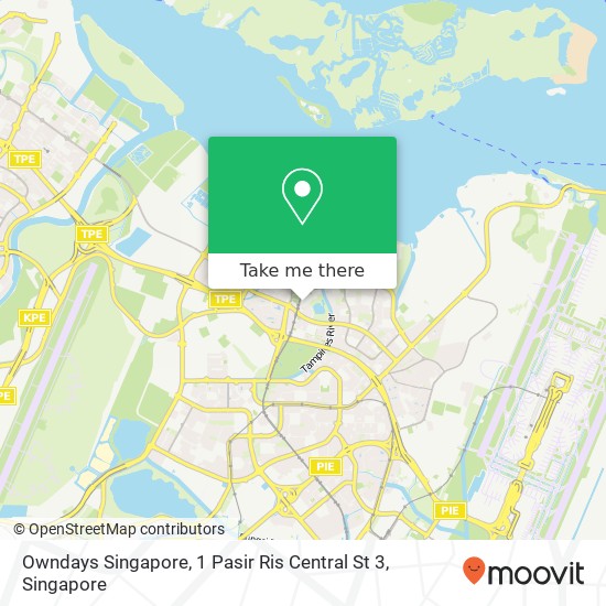 Owndays Singapore, 1 Pasir Ris Central St 3 map
