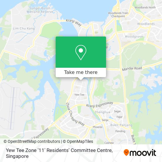 Yew Tee Zone '11' Residents' Committee Centre map