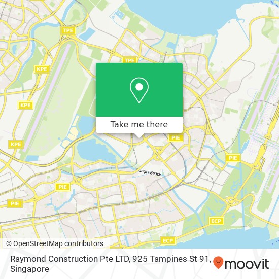 Raymond Construction Pte LTD, 925 Tampines St 91地图