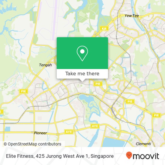 Elite Fitness, 425 Jurong West Ave 1 map