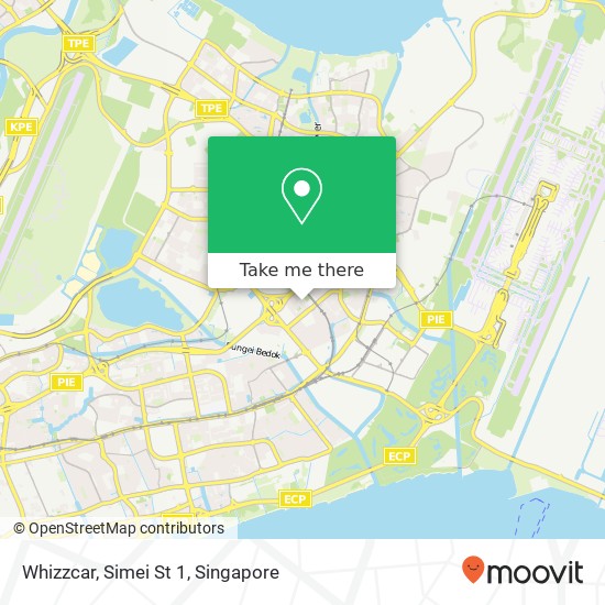 Whizzcar, Simei St 1 map