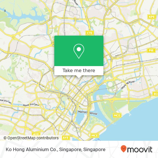 Ko Hong Aluminium Co., Singapore map