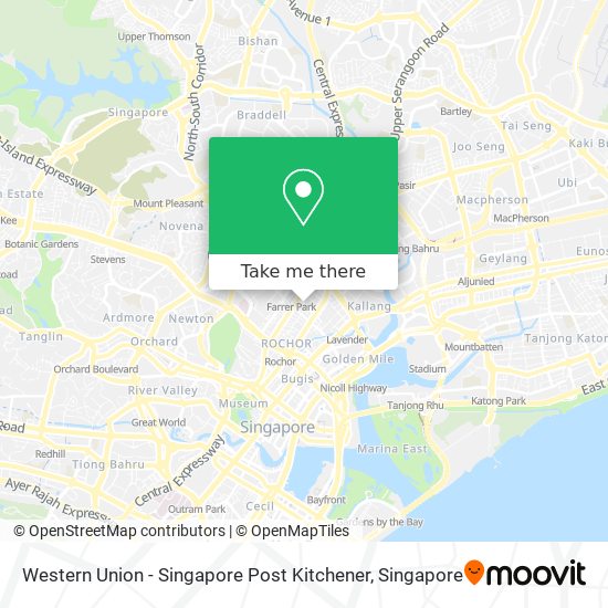 Western Union - Singapore Post Kitchener map
