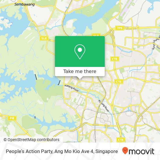 People's Action Party, Ang Mo Kio Ave 4地图