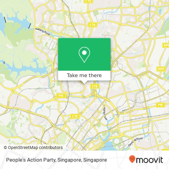 People's Action Party, Singapore map