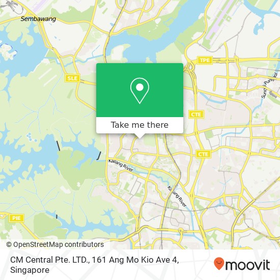 CM Central Pte. LTD., 161 Ang Mo Kio Ave 4地图