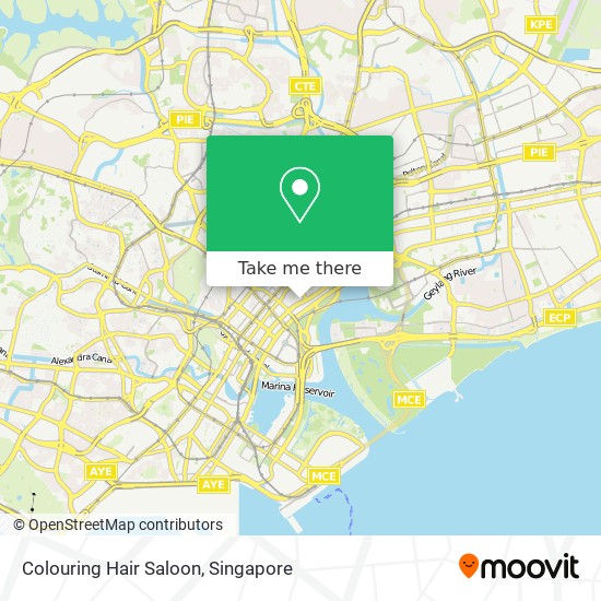 Colouring Hair Saloon map