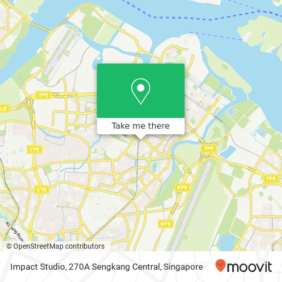 Impact Studio, 270A Sengkang Central地图