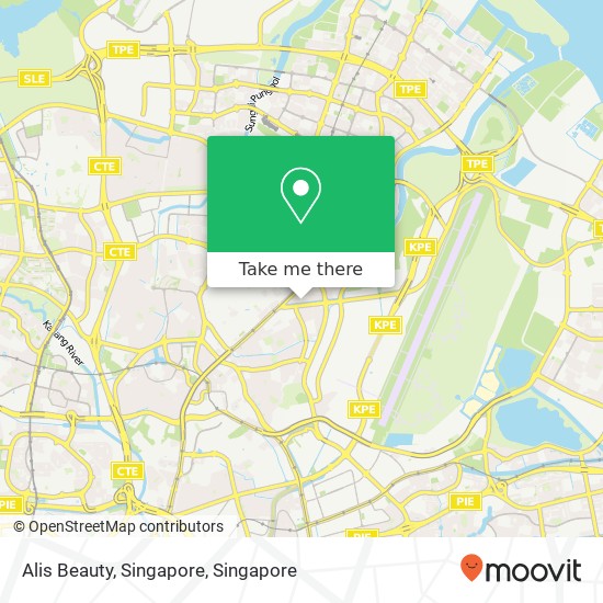 Alis Beauty, Singapore map