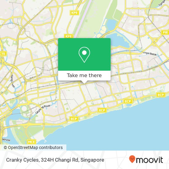 Cranky Cycles, 324H Changi Rd map