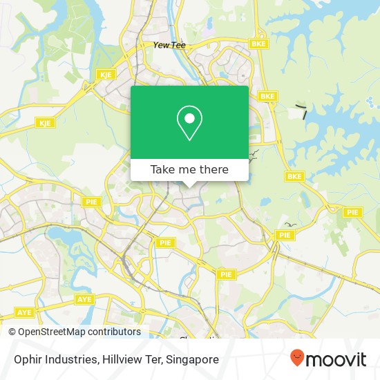 Ophir Industries, Hillview Ter地图