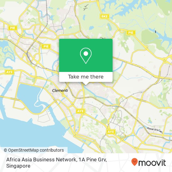 Africa Asia Business Network, 1A Pine Grv map