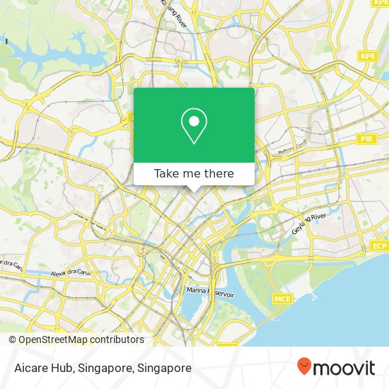 Aicare Hub, Singapore map