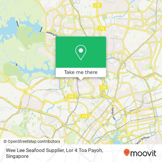 Wee Lee Seafood Supplier, Lor 4 Toa Payoh map