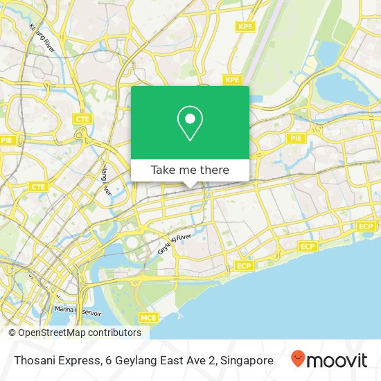 Thosani Express, 6 Geylang East Ave 2地图