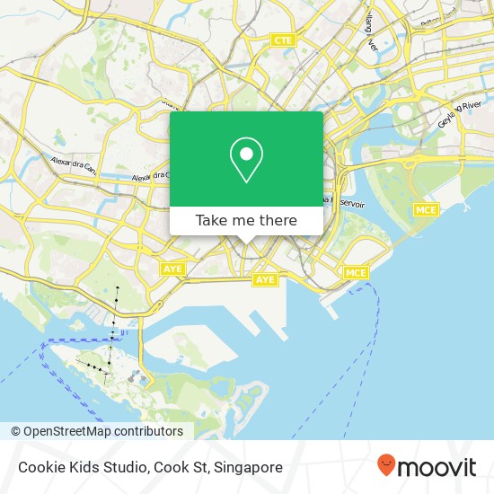 Cookie Kids Studio, Cook St地图