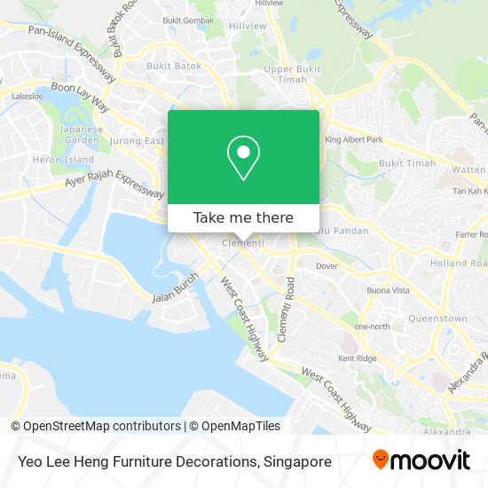 Yeo Lee Heng Furniture Decorations map