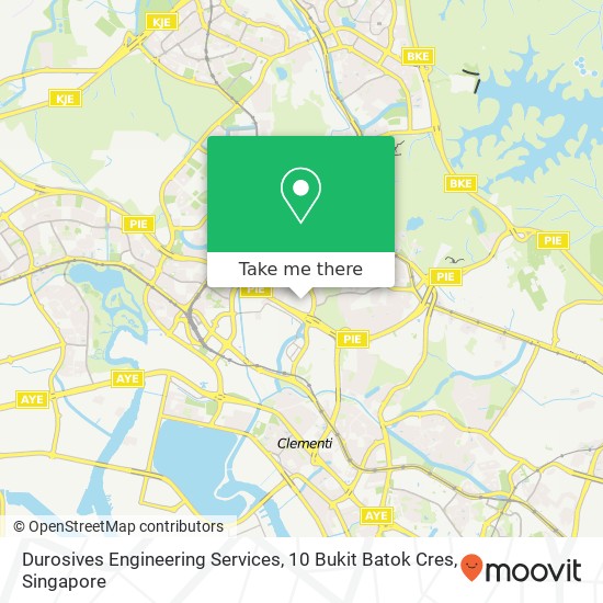 Durosives Engineering Services, 10 Bukit Batok Cres地图