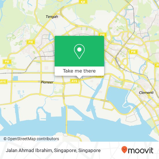 Jalan Ahmad Ibrahim, Singapore map