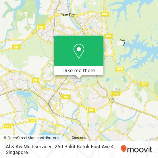 Al & Aw Multiservices, 260 Bukit Batok East Ave 4地图