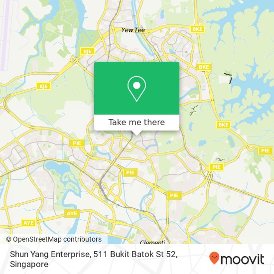 Shun Yang Enterprise, 511 Bukit Batok St 52 map