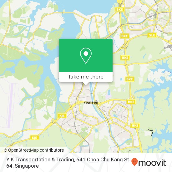 Y K Transportation & Trading, 641 Choa Chu Kang St 64 map