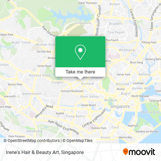 Irene's Hair & Beauty Art map