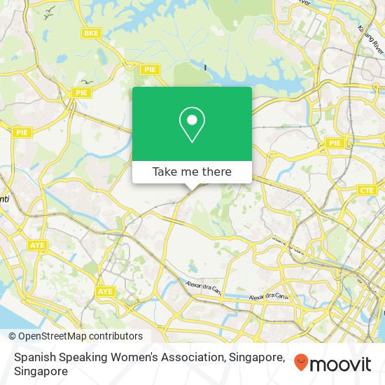 Spanish Speaking Women's Association, Singapore map