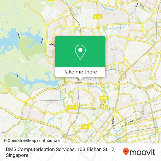 BMS Computerisation Services, 103 Bishan St 12 map