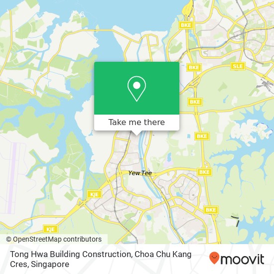 Tong Hwa Building Construction, Choa Chu Kang Cres map