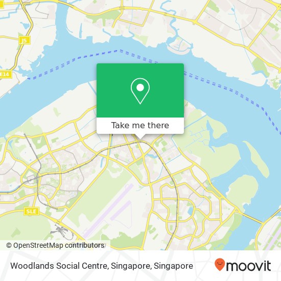 Woodlands Social Centre, Singapore map