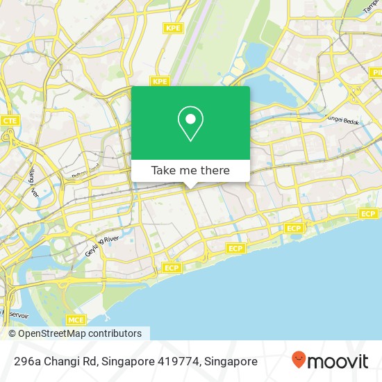 296a Changi Rd, Singapore 419774地图