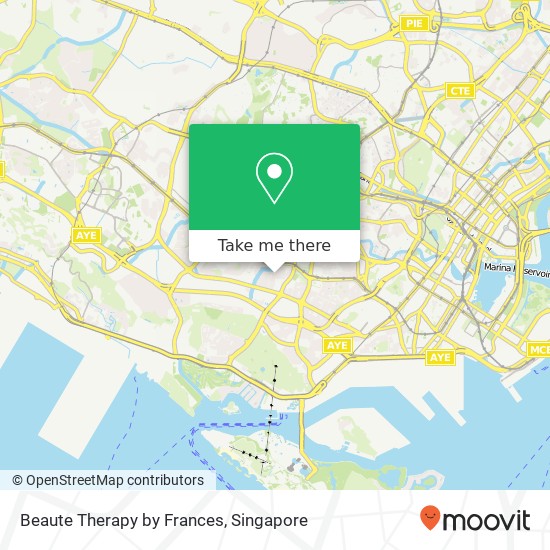 Beaute Therapy by Frances map