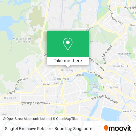 Singtel Exclusive Retailer - Boon Lay map