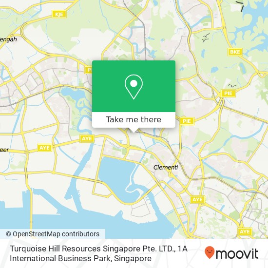 Turquoise Hill Resources Singapore Pte. LTD., 1A International Business Park map