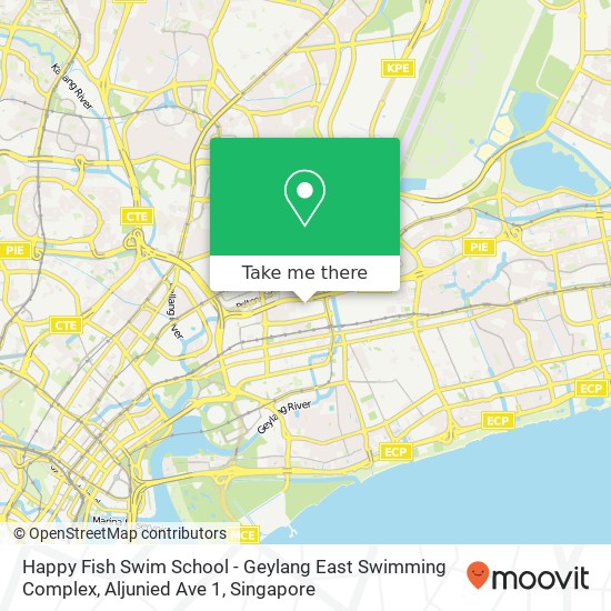 Happy Fish Swim School - Geylang East Swimming Complex, Aljunied Ave 1地图