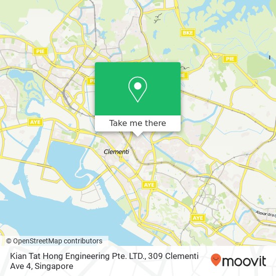 Kian Tat Hong Engineering Pte. LTD., 309 Clementi Ave 4 map