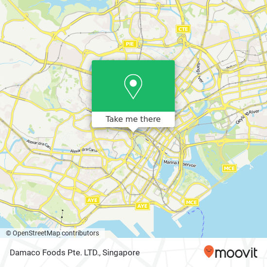 Damaco Foods Pte. LTD.地图