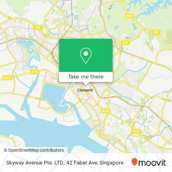 Skyway Avenue Pte. LTD., 42 Faber Ave地图