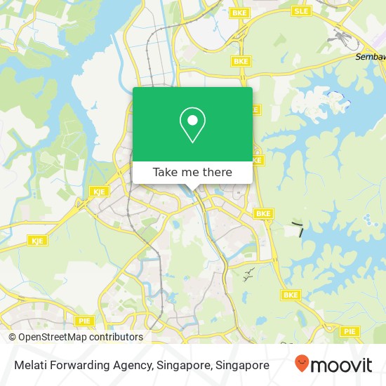 Melati Forwarding Agency, Singapore map