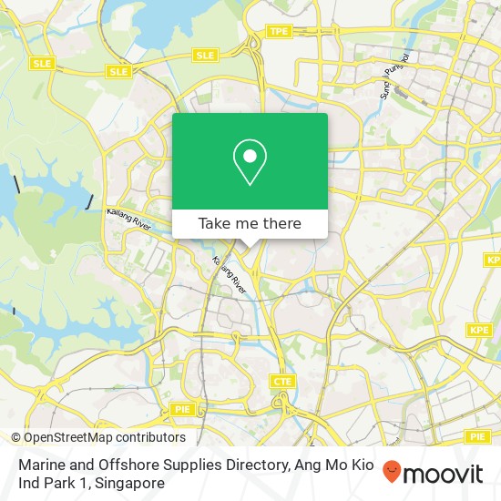 Marine and Offshore Supplies Directory, Ang Mo Kio Ind Park 1 map