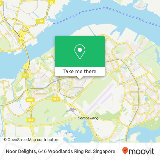 Noor Delights, 646 Woodlands Ring Rd地图