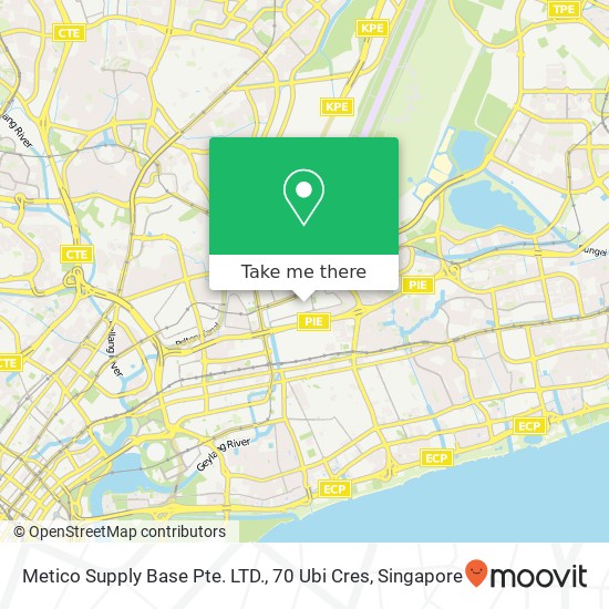 Metico Supply Base Pte. LTD., 70 Ubi Cres地图