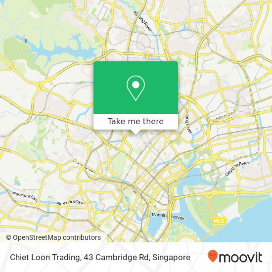 Chiet Loon Trading, 43 Cambridge Rd map