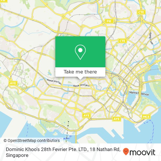Dominic Khoo's 28th Fevrier Pte. LTD., 18 Nathan Rd map
