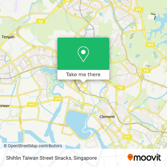 Shihlin Taiwan Street Snacks map