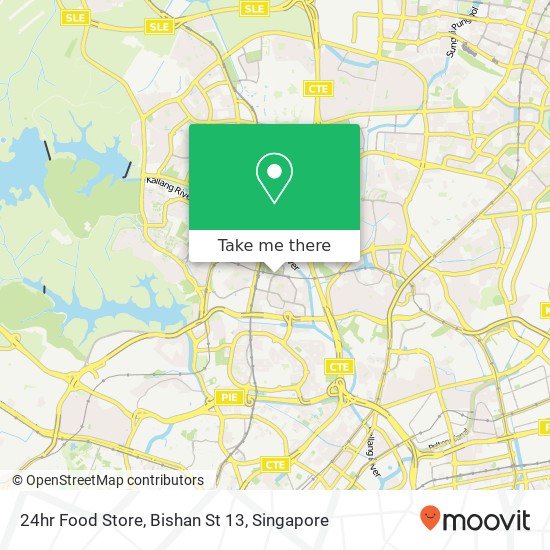 24hr Food Store, Bishan St 13 map