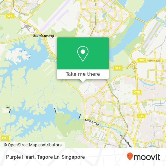 Purple Heart, Tagore Ln map